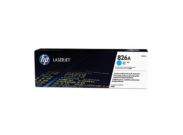 Toner HP CLJ M855 CF311A  826A blå 31.500 sider ved 5% 